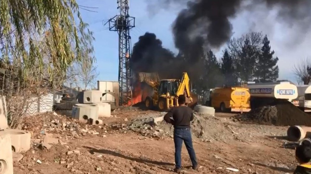 Siverek’te korkutan trafo yangını 