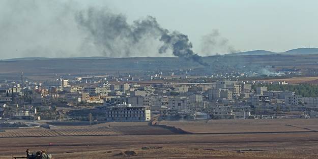 Sivil halk Kobani'yi boşalttı