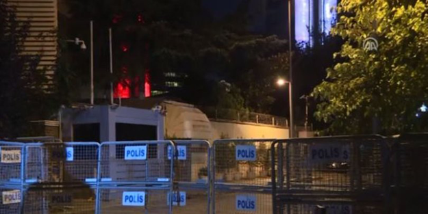 Sivil plakalı araçlar geldi… Suudi Arabistan Konsolosluğu’nda hareketli gece