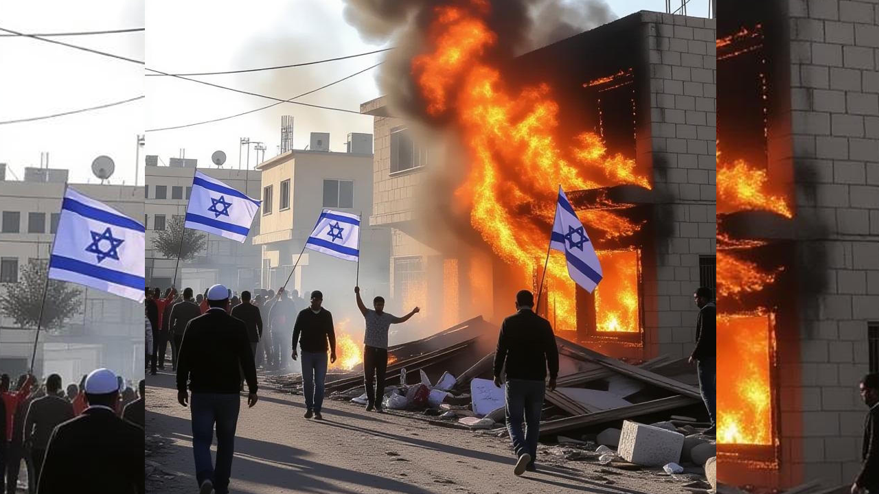 Sivil Yahudiler, Filistinlilerin evlerini yakıyor!