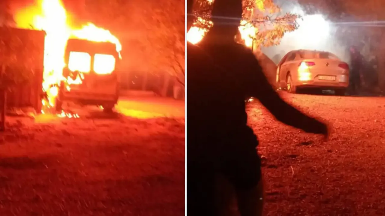 Sivil Yahudiler Filistinlilerin köyünü yaktı