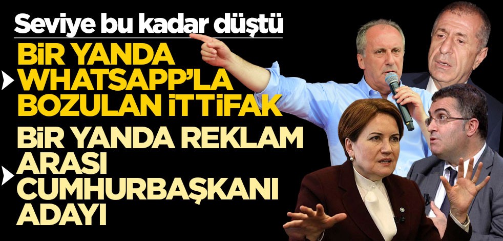 Siyasette seviye bu kadar düştü...