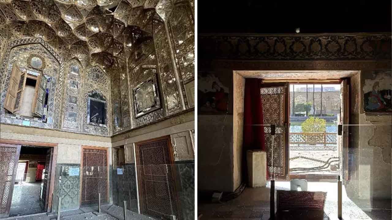 Siyonist-Haçlı ittifakı tarih katlediyor! Sadabad Sarayı'nda ABD-İsrail vahşetinin izleri görüntülendi!