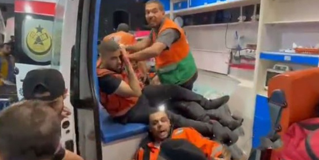 Siyonist işgal rejimi, itfaiyecileri hedef aldı