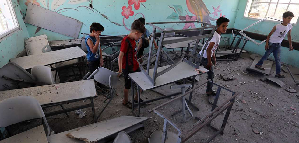 Siyonist işgal rejiminin bombardımanında 187 okul hasar gördü