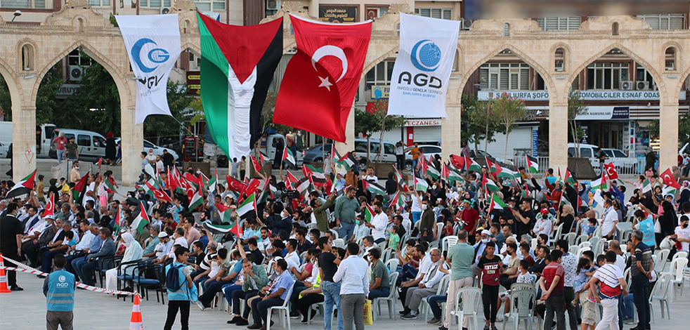 Siyonist İsrail'e Şanlıurfa’da lanet yağdı!
