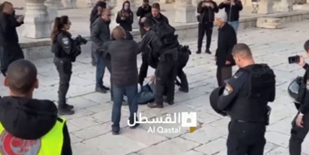 Siyonist İsrail'in Filistinli kadına zulmü çileden çıkarttı!