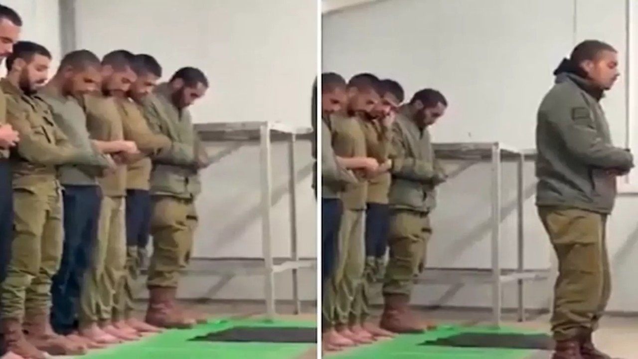 Siyonist katillerin safında namaz! Bunlar da İsrail’in Müslüman(!) askerler