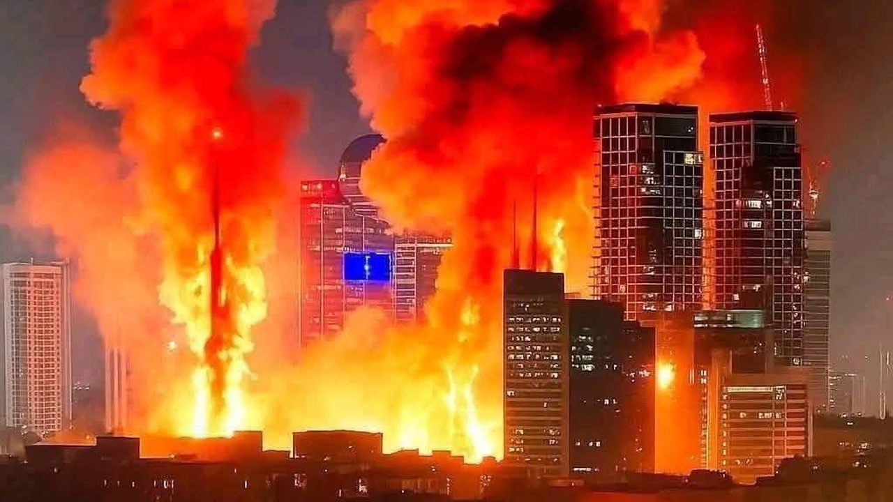 Siyonistler için romantik bir gece... Tel Aviv ışıl ışıl