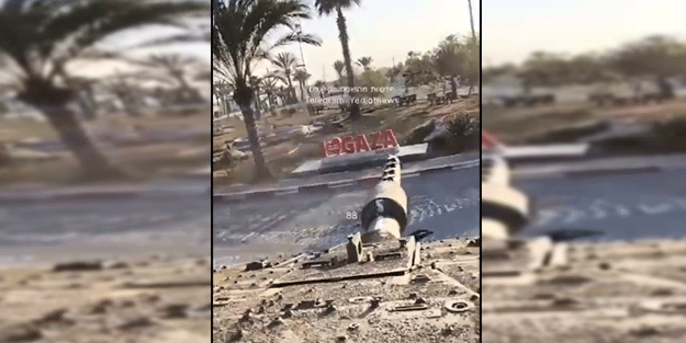 Siyonistler Refah'ı tanklarla vuruyor!