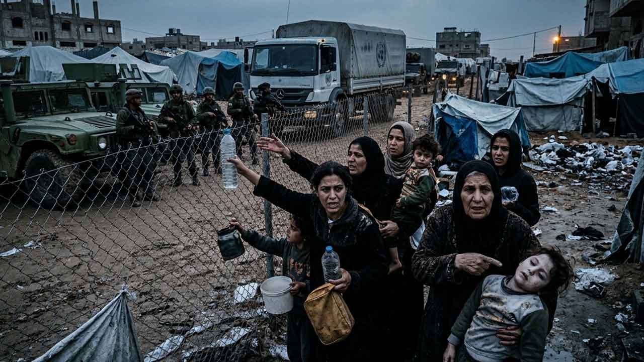 Siyonistlerin vahşeti sınır tanımıyor! Gazze'de yardımları engelleyen katil İsrail, mazlum Filistinlileri salgın hastalıkların kucağına itti!