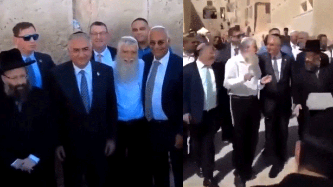 İran’ın yeni şah namzeti Ağlama Duvarı’nda