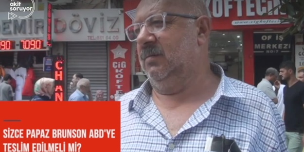 Sizce papaz Brunson ABD'ye teslim edilmeli mi?