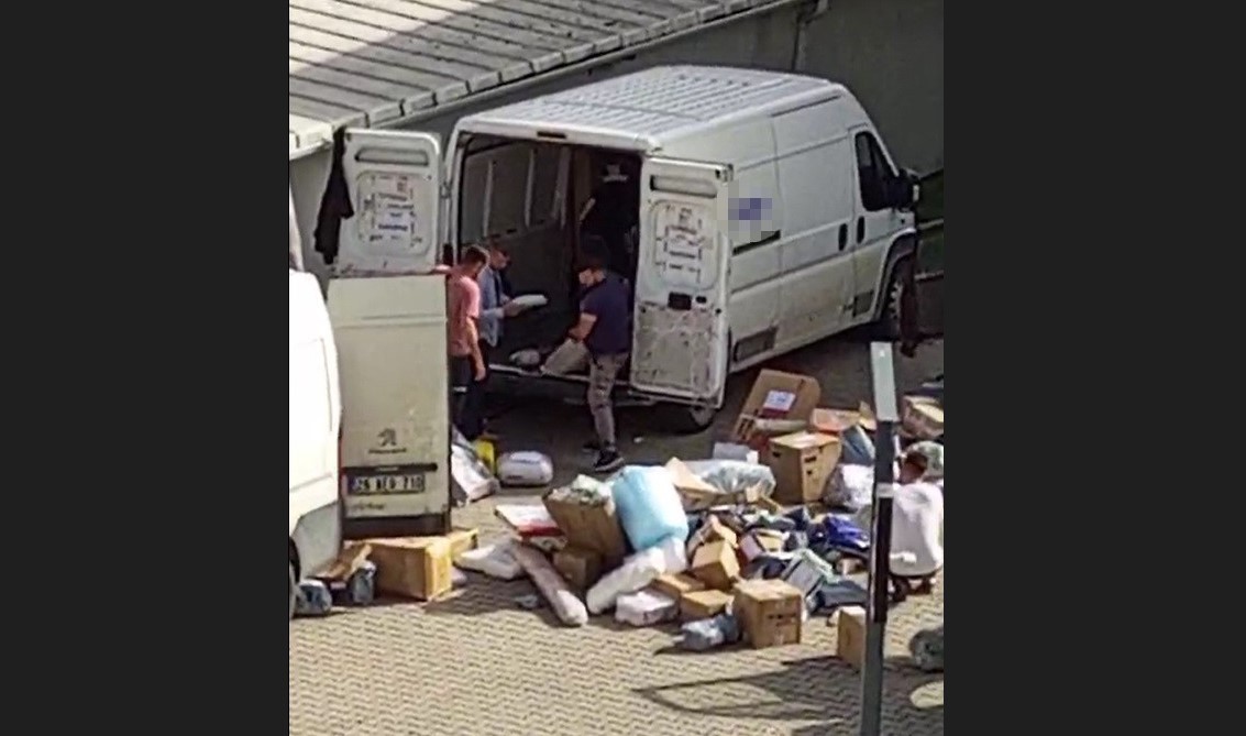 Skandal iş yöntemi! Kargoları fırlattılar!