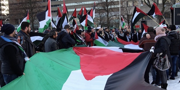 Skandal karara tepkiler sürüyor! Avrupa'da Kudüs protestosu