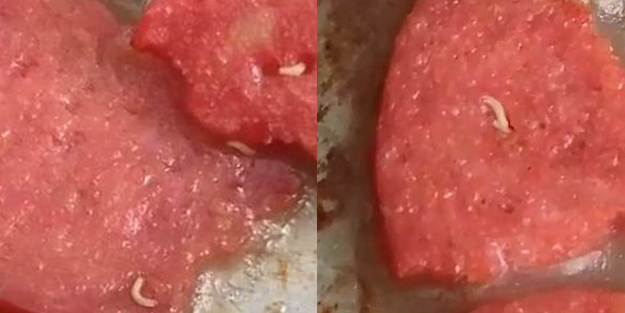 Skandal ötesi! Aldığı sucuğun içinden bakın ne fışkırdı