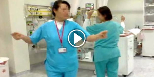 Skandal! Yoğun bakımda halay çekip, göbek attılar!