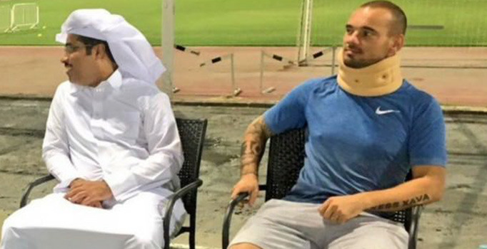 Sneijder trafik kazası geçirdi!