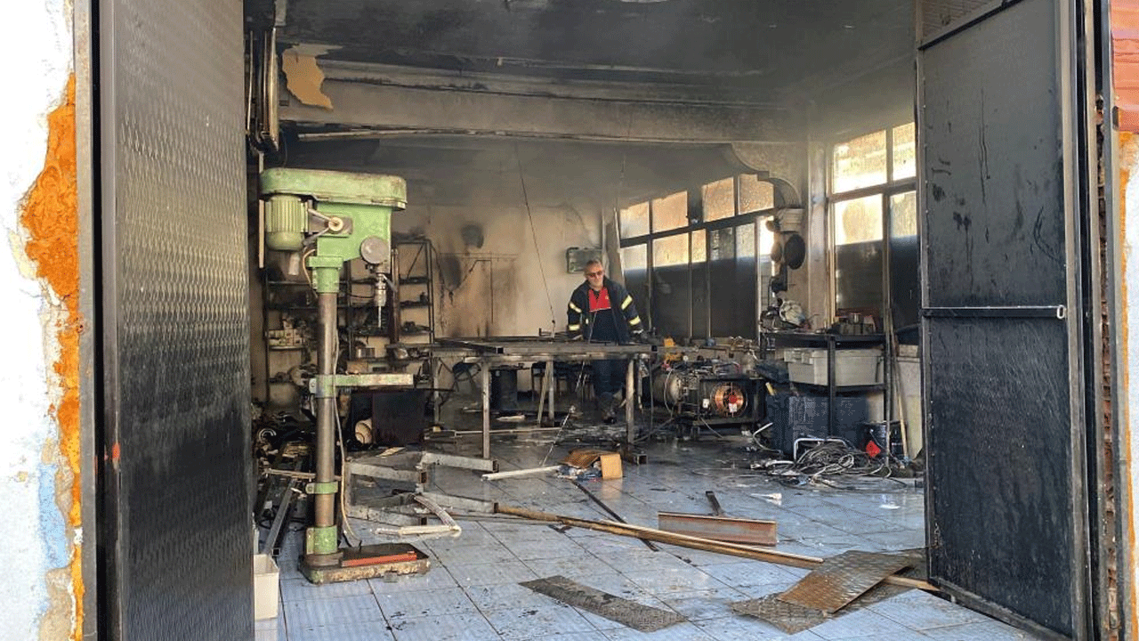 Sobaya tiner attı felaketi yaşadı