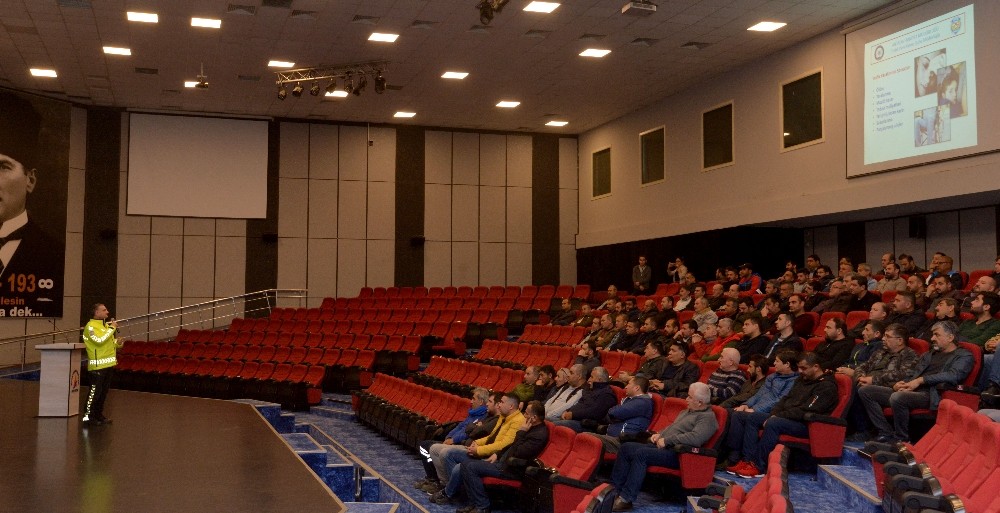 Şoförler eğitim aldı 