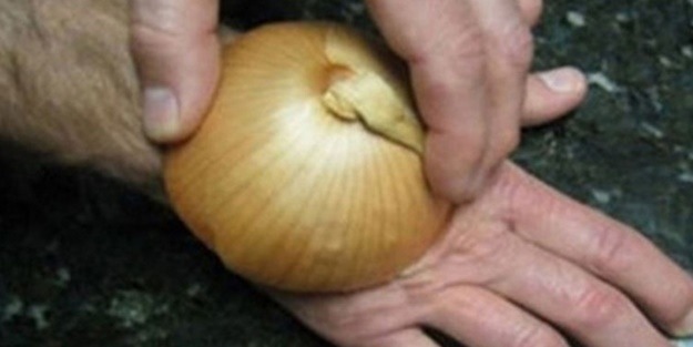 Soğanı kesip elinizin üzerine koyunca bakın neler oluyor!