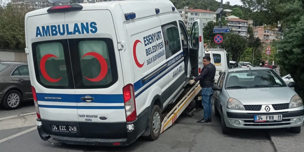 Şok eden olay! Hasta almaya giden ambulans haczedildi!