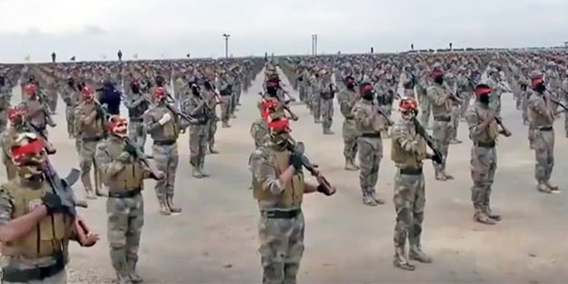 Şok görüntü! Türkiye sınırında çekildi...