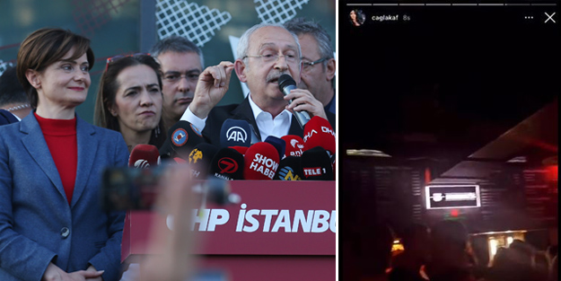 Şok görüntüler! Canan Kaftancıoğlu'nun kızları 'hak hukuk adalet' ararken!