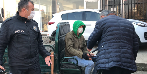 Sokak kısıtlamasında 'hırsızlık' drone kamerasına takıldı