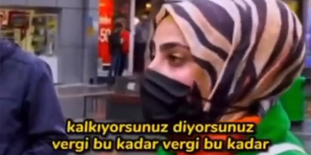 Sokak röportajcısına ayarı verdi