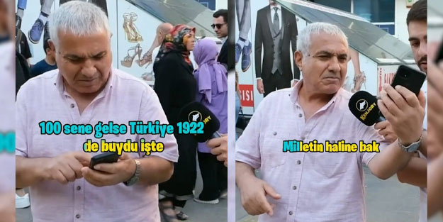 Sokak röportajına katılan vatandaş muhabiri rezil etti