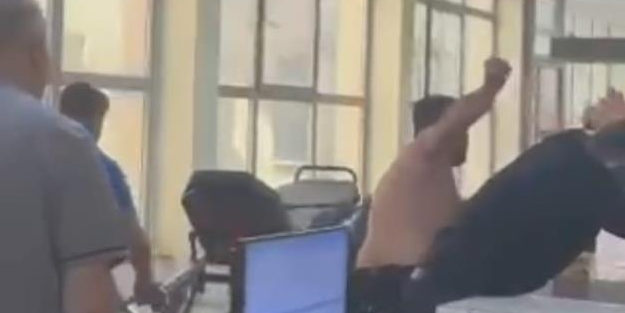 Sokak yetmedi hastaneyi de birbirine kattılar! Acil servis değil sanki ring