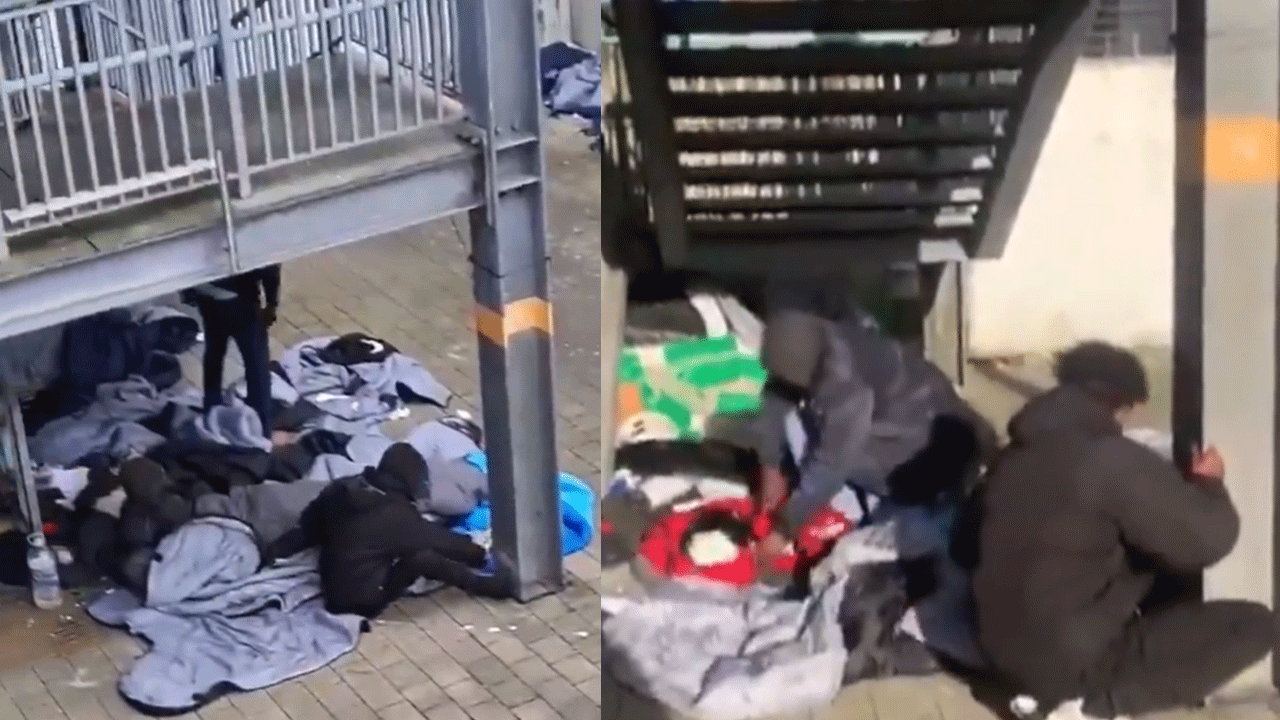 Sokaklardaki kaçak mülteciler konusunda bizden farkı yok! İşte Avrupa da bu