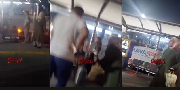 Sokakta öpüşen ahlaksızlara Müslümanca tepki!