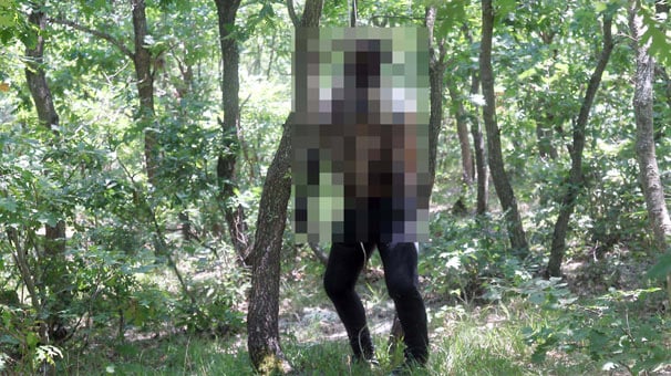 Şoke eden görüntü! Ağaca asılı bulundu...