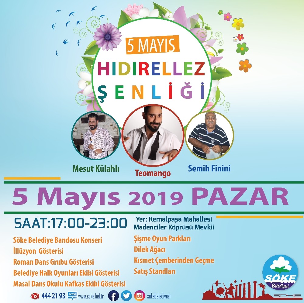 Söke’de Hıdırellez coşkusu yaşanacak 