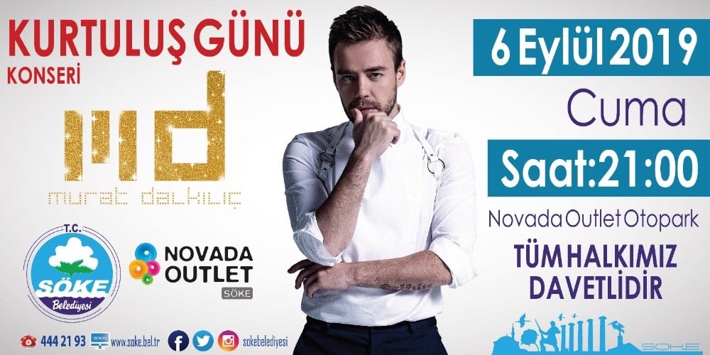 Söke’de kurtuluş coşkusu Murat Dalkılıç ile yaşanacak 