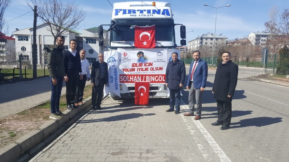Solhan’dan İdlib’e yardım tırı 
