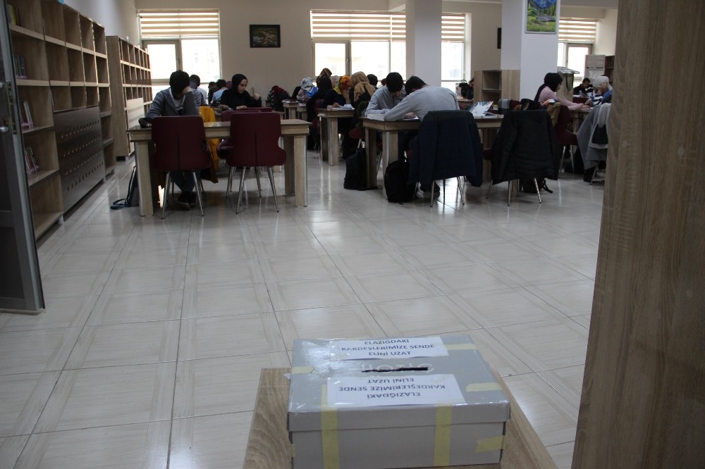 Solhanlı öğrenciler Elazığlı kardeşlerine el uzattı 