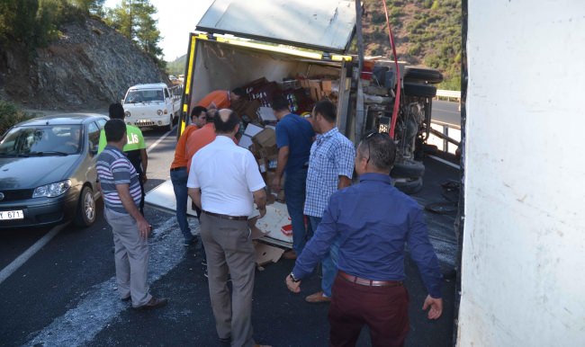 Sollama yaparken devrildi!