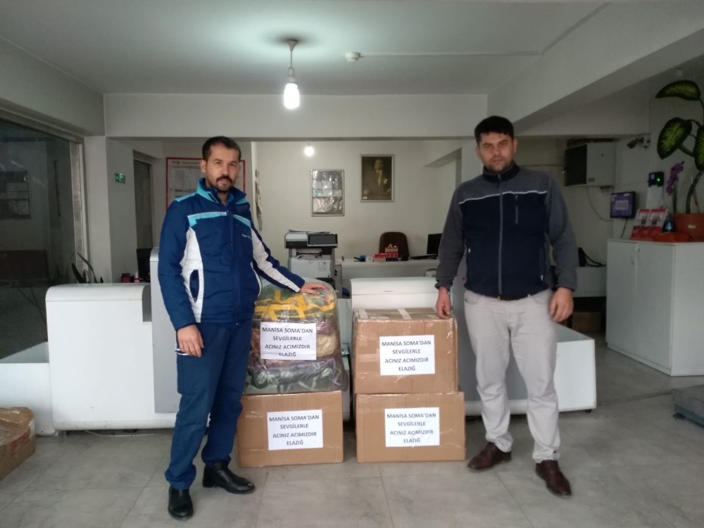Soma’dan Elazığ’a yardım eli 