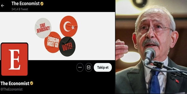 Sömürgeci İngiltere’den son çırpınışlar! The Economist, Kemal Kılıçdaroğlu’na desteğini Twitter kapağına taşıdı