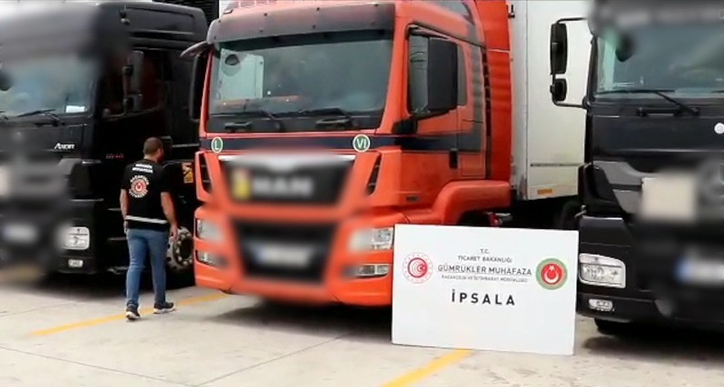 Son anda yakalandılar! Tırları bakın ne yapacaklarmış