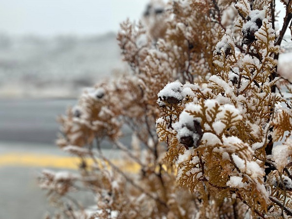 Son cemreyle birlikte kar düştü