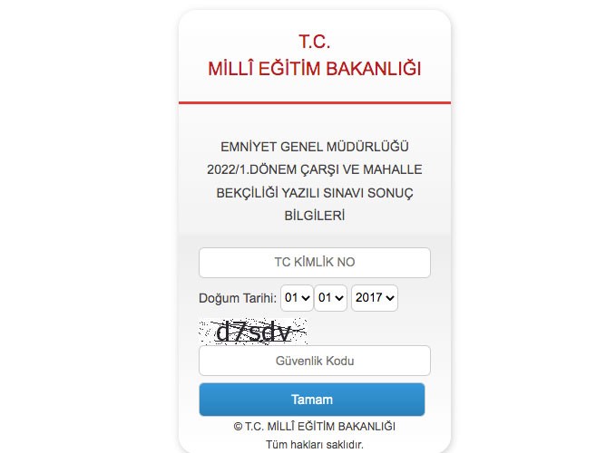 Son dakika: Bekçilik yazılı sınav sonuçları açıklandı mı? MEB 2022 bekçi yazılı sınav sonuçları sorgula!