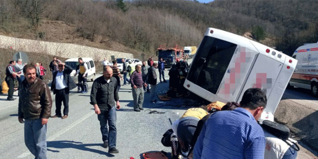 Bursa’da otobüs devrildi: Çok sayıda ölü ve yaralı var