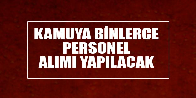 Son kamu personel alım 2019 ilanları son dakika 2019 Mart ayı kamu personel alımı başvurusu