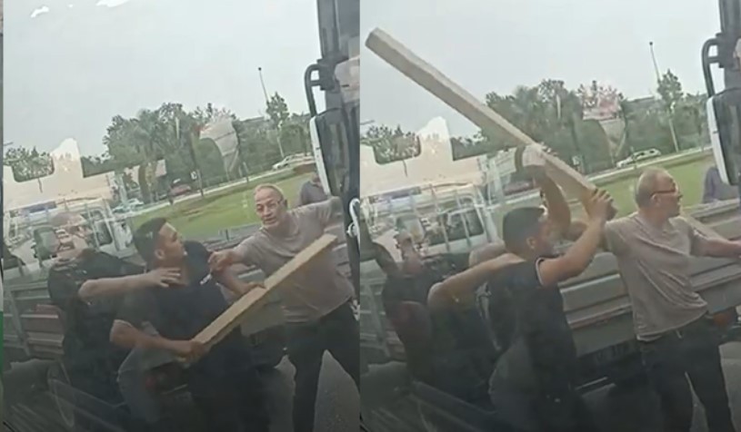 Sopalarla birbirlerine girdiler!