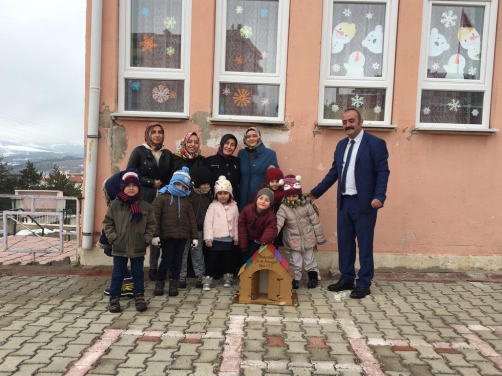 Sorgun’lu minik öğrenciler sokak hayvanlarına yuva yaptılar 