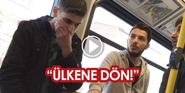 Sosyal deney: ''Suriye'ye geri dön! Burada yerin yok!''